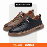 Tênis Ortopédico Italiano de Couro Legitimo