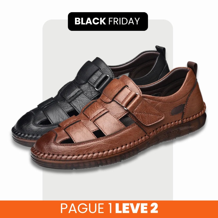 Mocassim Ortopédico de Couro Legitimo